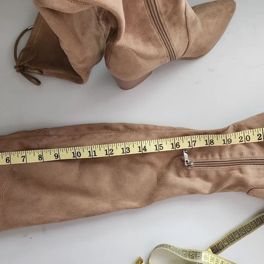 Marc Fisher LTD Arletta  Tan Over-the-Knee Boots Size 7